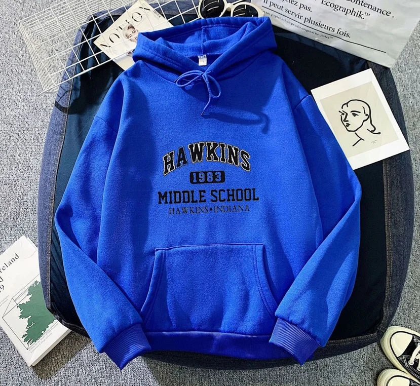 Unisex Fleece - Lined Hoodie Autumn Winter Loose Fit Sweatshirt Trendy Long - Sleeve Top - Zeprah