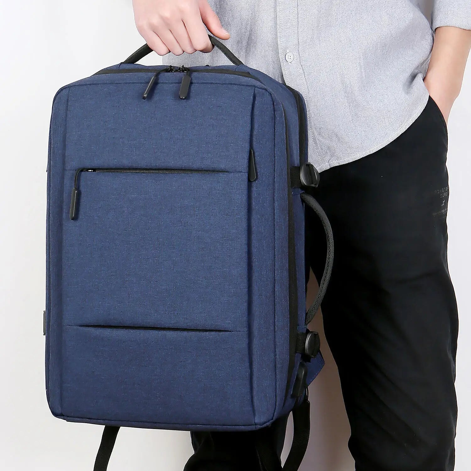 Unisex Waterproof Oxford Computer Backpack with Large Capacity Zipper Closure for Students School & Travel - Zeprah