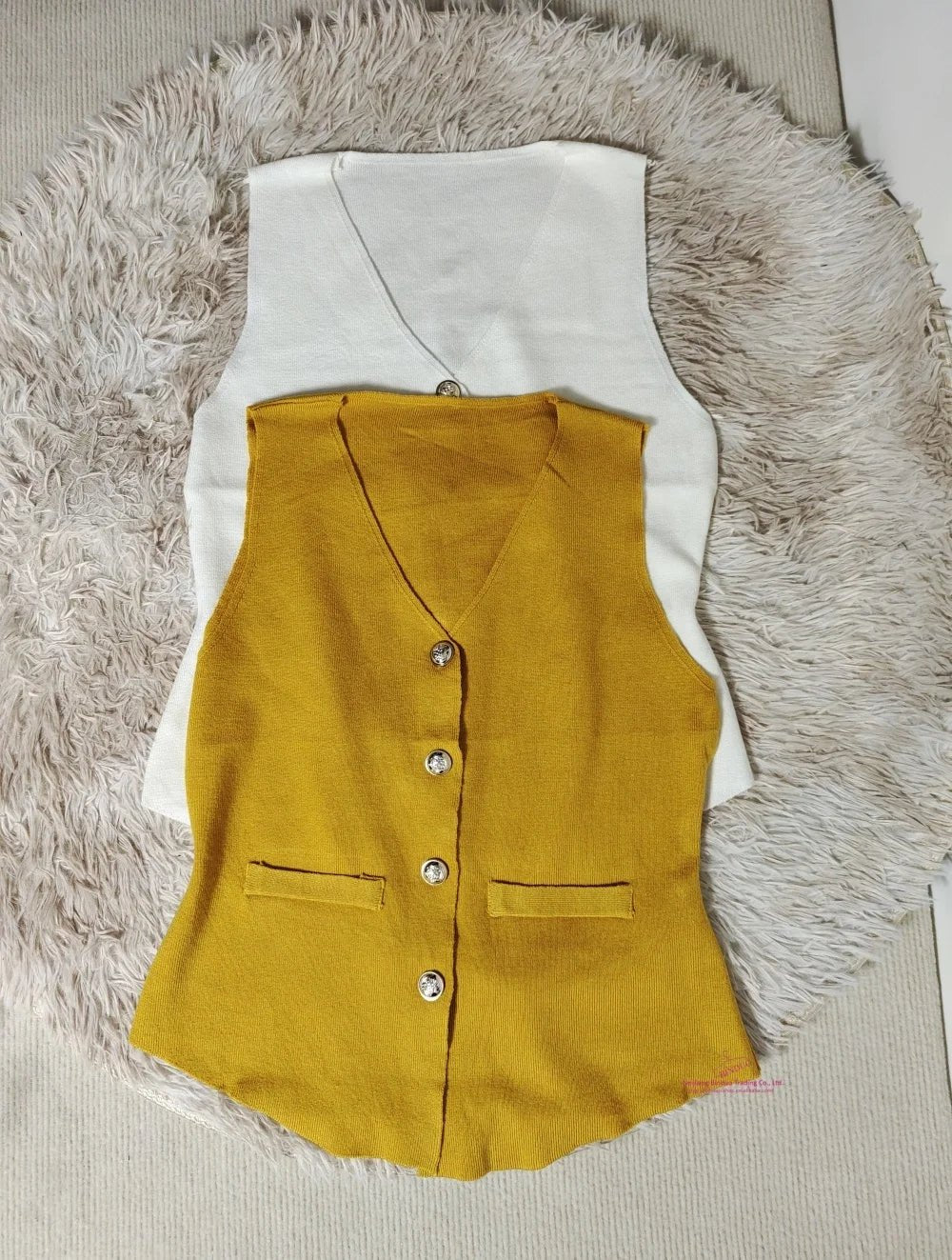 V - neck Women Tank Top Knitted Tank Top for Women Going Out Sleeveless Tops - Zeprah