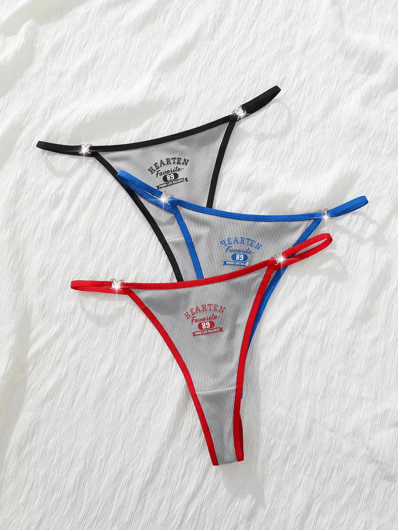 V - String Thongs with Rhinestone Side Detail – Ultra Minimalist Style - Zeprah