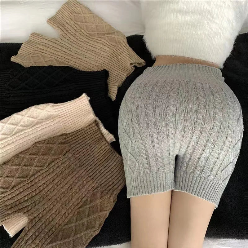 Versatile Women's Short Pants High Waist Leggings Knitted Women's Shorts - Zeprah