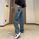 Vintage Jeans Denim Trendy Slacks Loose - fit Long Pants - Zeprah