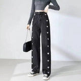 Vintage Trousers Straight - legged Casual Jeans American Fashion Bottoms - Zeprah