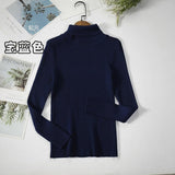 Warm Knitted Turtleneck Pullover, Korean Style Solid Color - Women’s Slim - Fit Winter Sweater - Zeprah