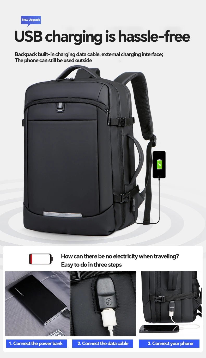 Waterproof Oxford Laptop Backpack for Men Women Students for Outdoor Sports Travel School Office Use - Zeprah