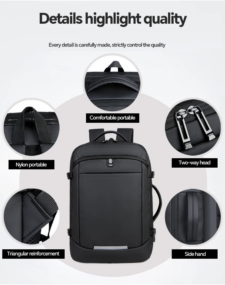 Waterproof Oxford Laptop Backpack for Men Women Students for Outdoor Sports Travel School Office Use - Zeprah