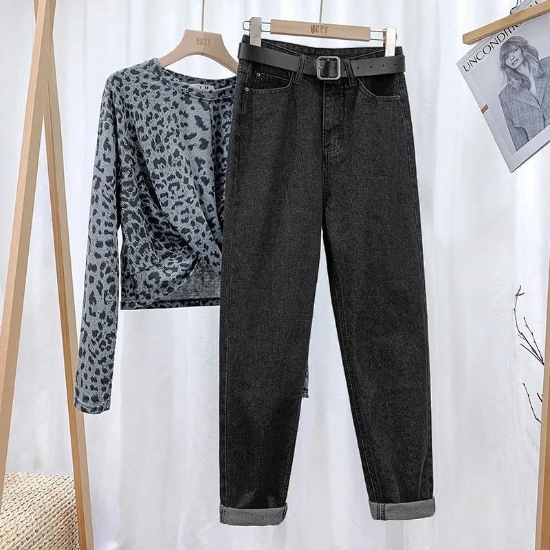 Wholesale Mid Waist Jean Women Jeans Casual Denim Trousers Loose Straight Harlan Pants for Women - Zeprah