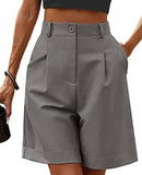 Wholesale Summer Women's Shorts Wide Leg Casual Navy Loose Shorts High Waist Fashionable Hot Pants - Zeprah