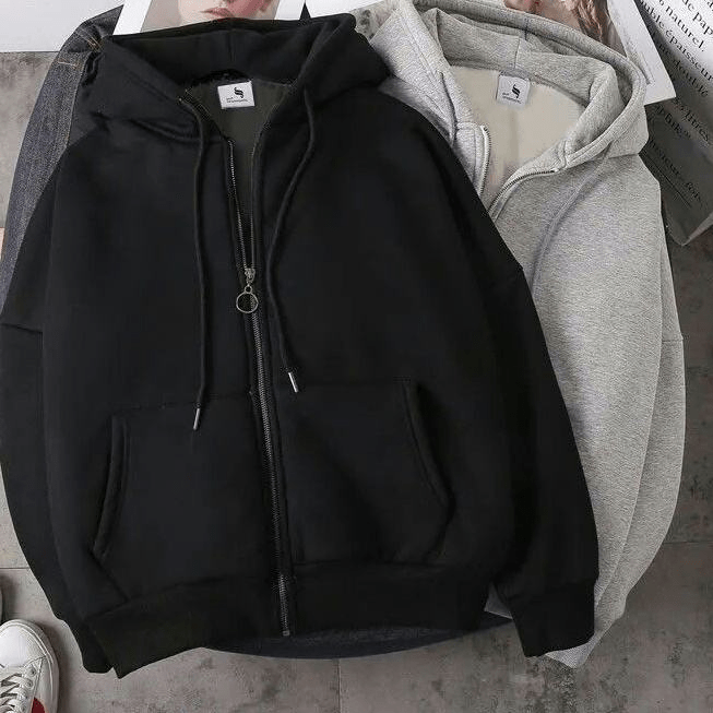 Wholesale Unisex Thickened Hoodie| Women's New Fashion Long Sleeve Zipper Pullo | Anti - Pilling & Breathable Winter Casual Wear - Zeprah