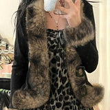 Winter Windproof Eco - Friendly Casual Knitted Plush Fur Trim Polyester Buckle Belt Slim Fit Waist Regular Sleeve - Zeprah