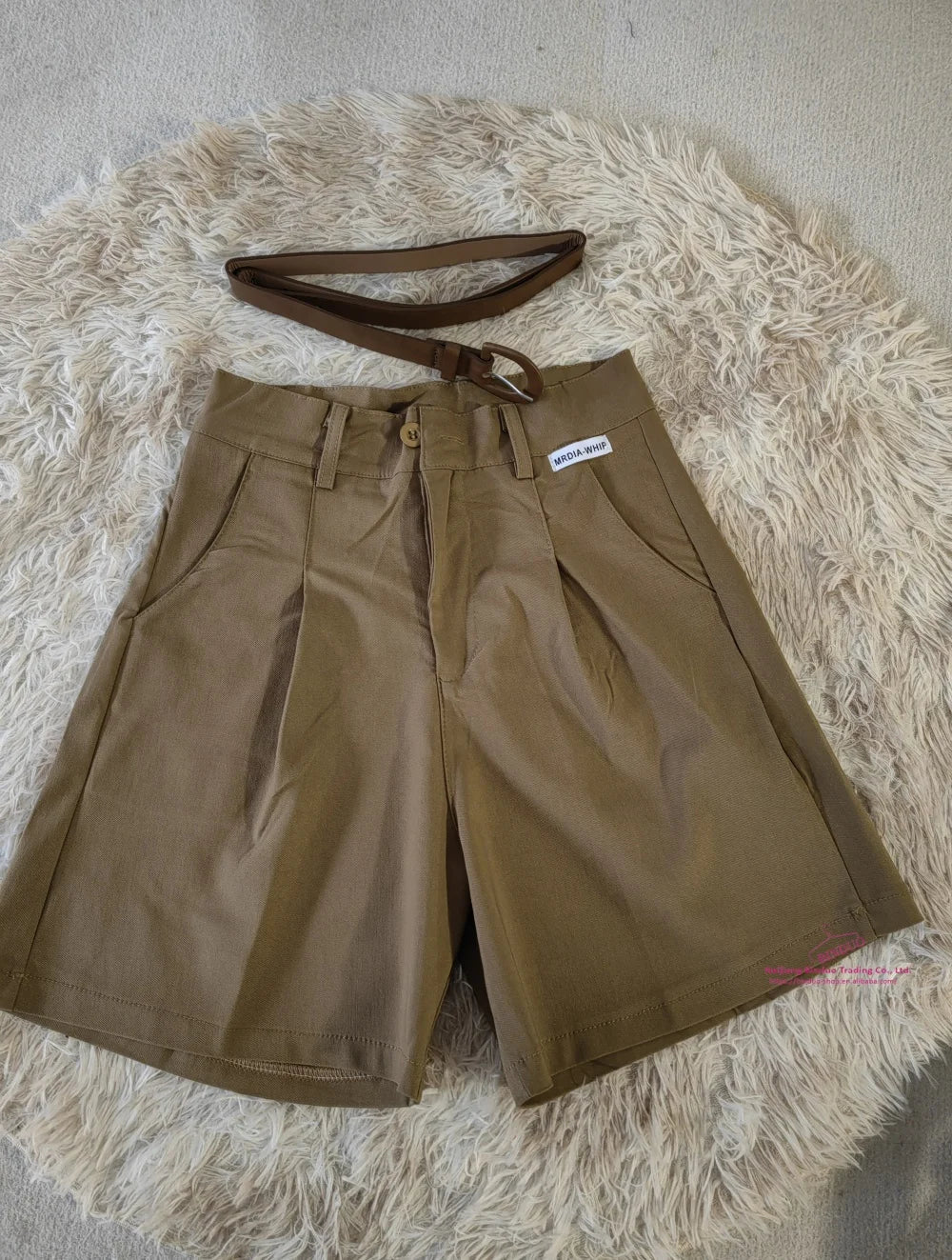 WITH BELT Workwear Shorts Women's High Waist Elegant Suit Shorts - Zeprah