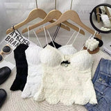 Women Camisole Chest Pads Summer Thin Ice Silk Crop Top Solid Color Female Women'S Tank Top - Zeprah