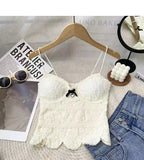 Women Camisole Chest Pads Summer Thin Ice Silk Crop Top Solid Color Female Women'S Tank Top - Zeprah