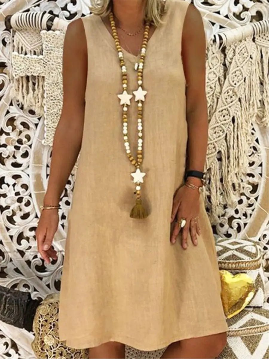 Women Dress Summer Ladies Fashion Sleeveless Dress Vest Dress - Zeprah
