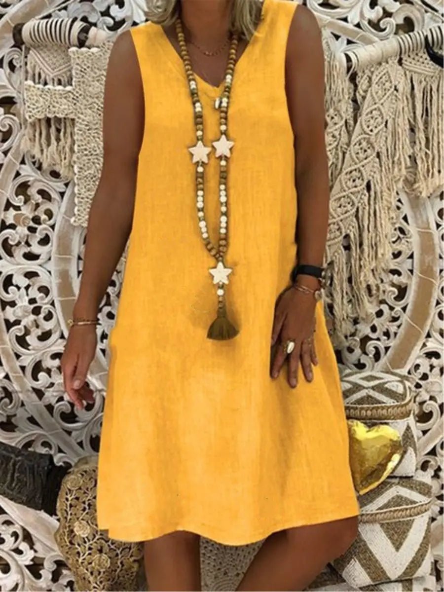 Women Dress Summer Ladies Fashion Sleeveless Dress Vest Dress - Zeprah