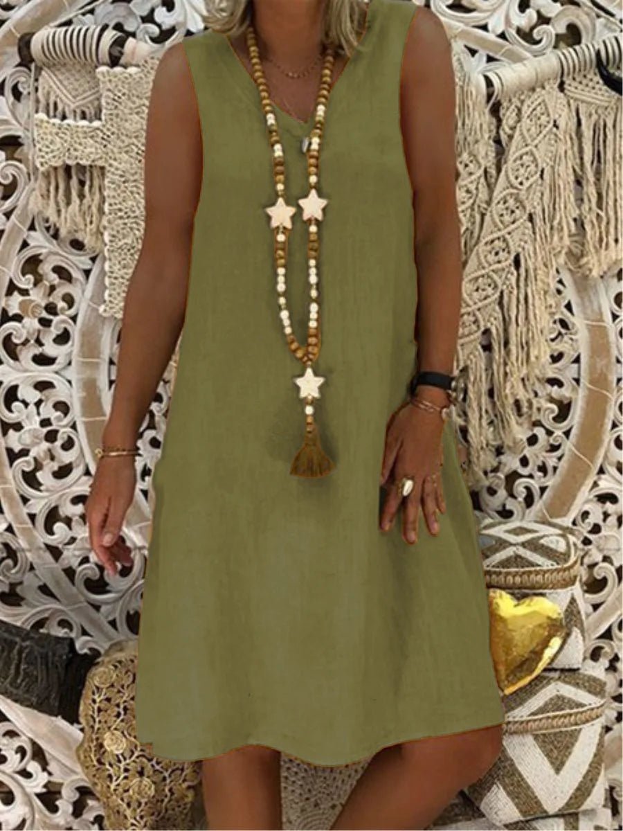 Women Dress Summer Ladies Fashion Sleeveless Dress Vest Dress - Zeprah