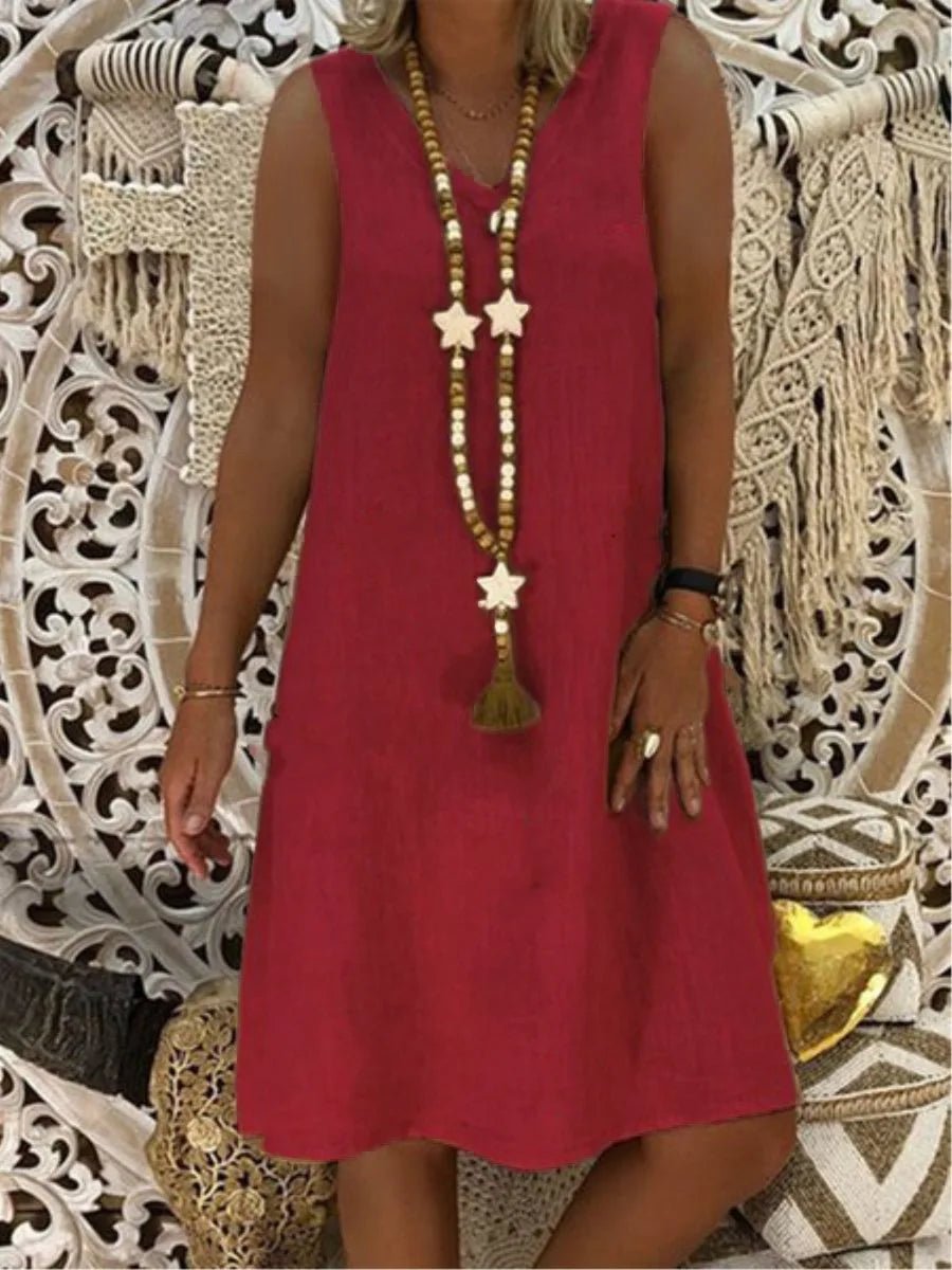 Women Dress Summer Ladies Fashion Sleeveless Dress Vest Dress - Zeprah