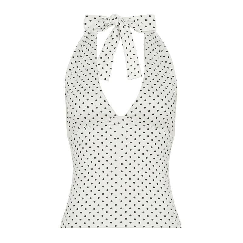 Women Halter Neck Slim Thin Summer Casual Knitted Quick Dry Cami Vest Crop Top Minimalist Streetwear - Zeprah