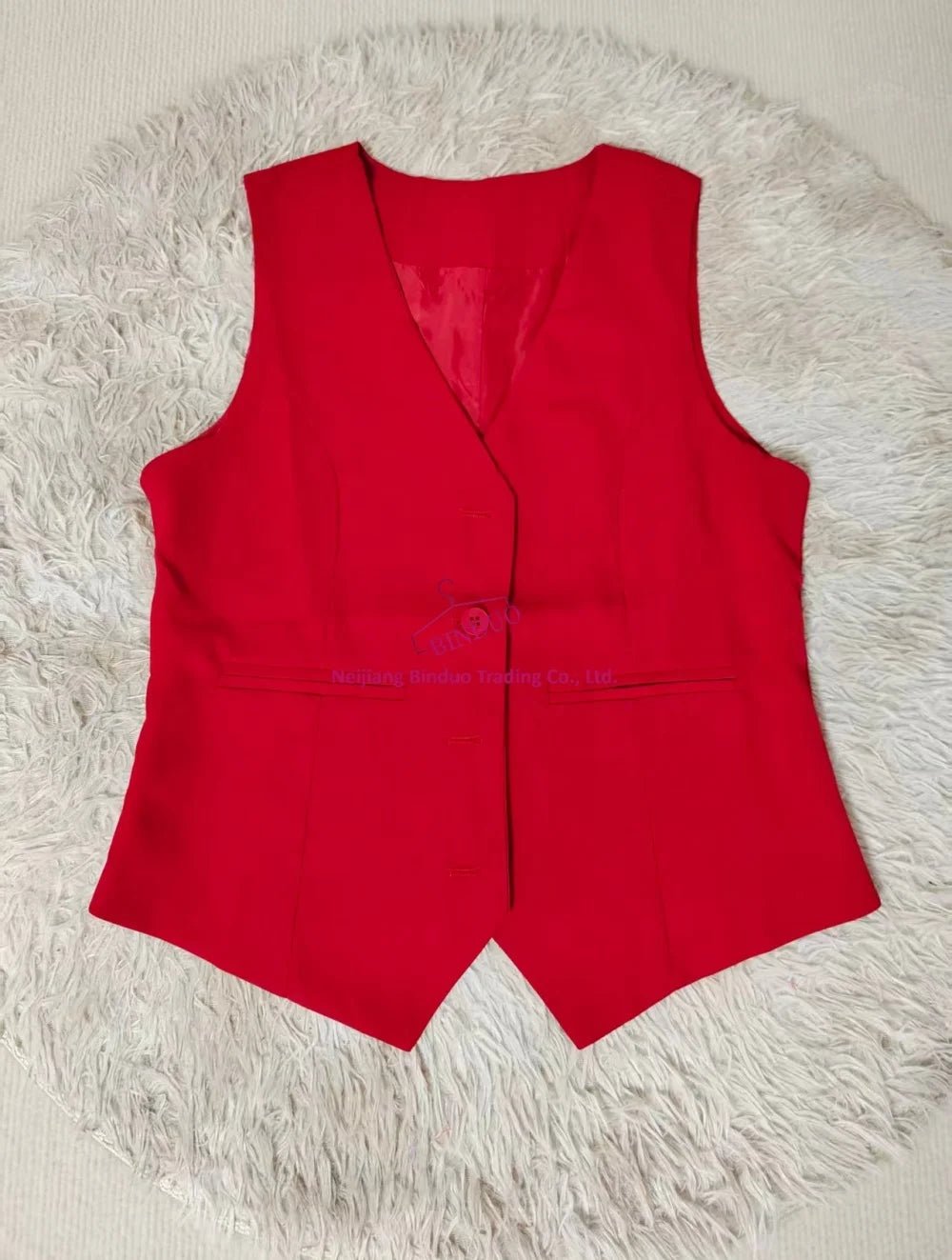 Women New Slim - fit Short Vest & Camisole Combo Vests Tops V - neck Single Breasted Lady Office Sleeveless Slim Suit Vest - Zeprah