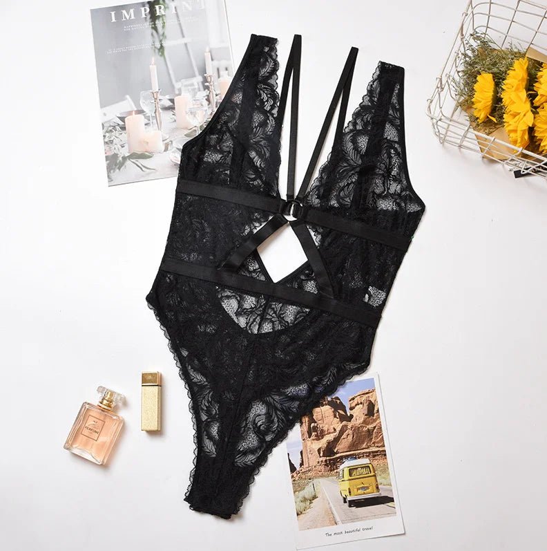 Women Sexy Valentines Day Lingerie Womens Sexy Underwear Mesh Bodysuit for Women - Zeprah