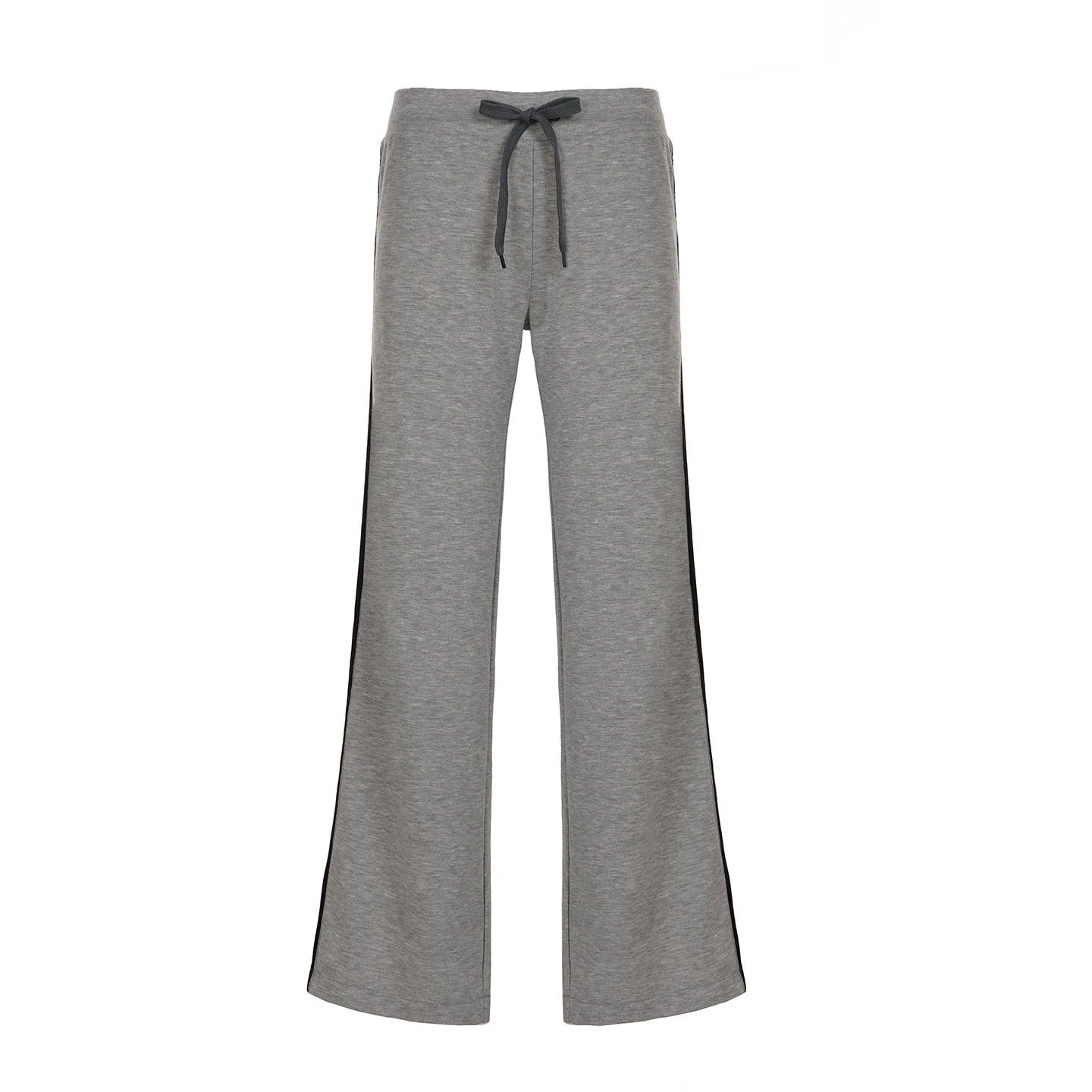 Women's Autumn Patchwork Wide Leg Pants Casual Flat Low Waist Pleated Trousers Eco - Friendly Spandex/Polyester Streetwear Fashion - Zeprah