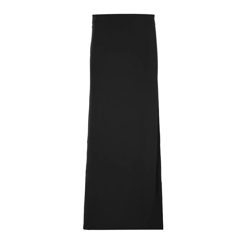 Women's Brown Patchwork Skirt Vintage Elegant A - Line Maxi Anti - Wrinkle Spandex/Polyester Slim Fit - Zeprah