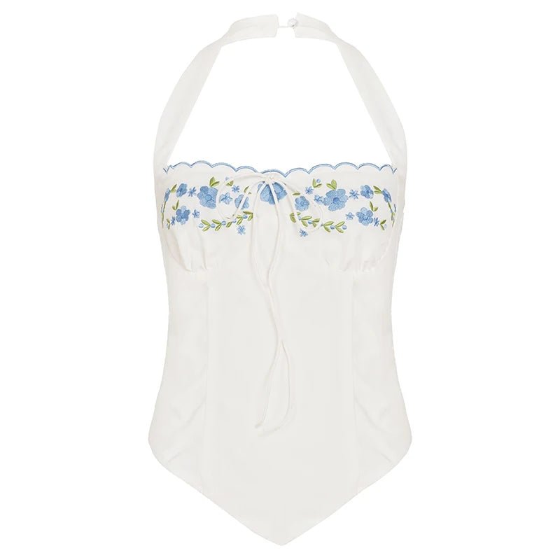 Women's Cami Tank Tops Summer Breathable Color Block Sleeveless Bandeau Knitted Lace Short Sweet V - Neck Designer Party Vest - Zeprah