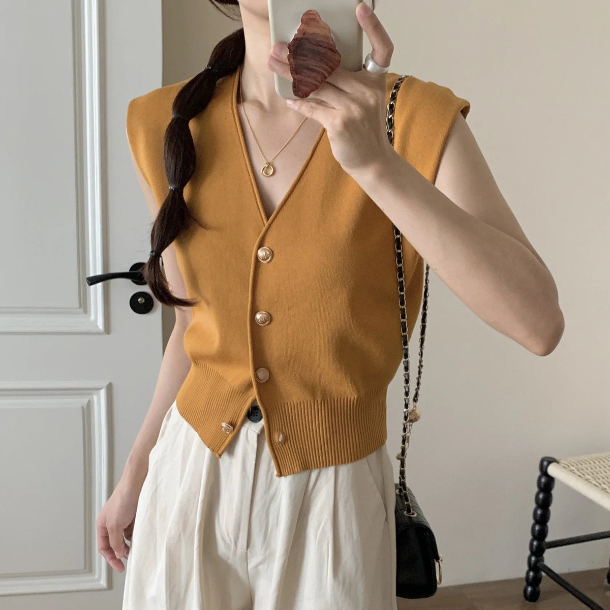 Women's Clothing Summer New Style Women Sleeveless Knitting Vest Sweater Vest Tank Top - Zeprah