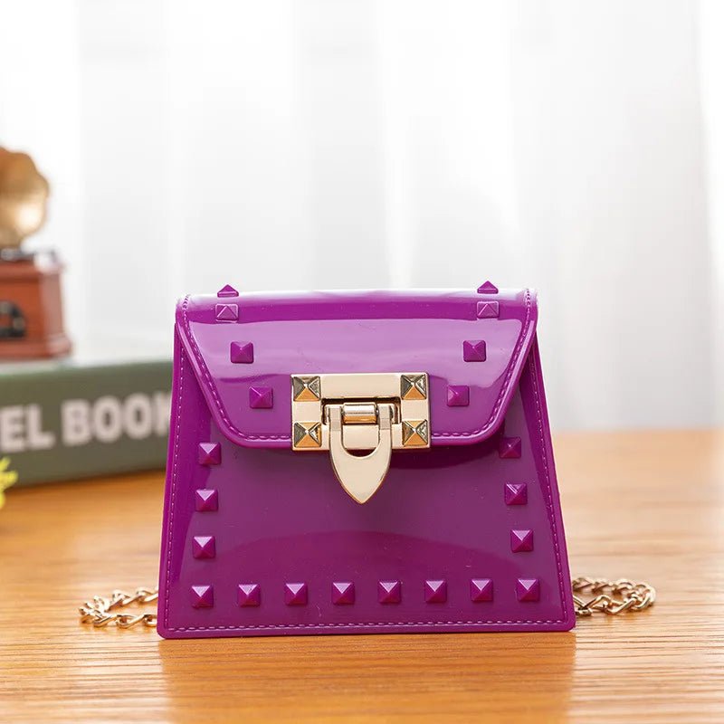 Women's Designer Mini Handbags Small Jelly Candy Cotton Zipper Closure Little Girls' Purses for Kids Ladies - Zeprah