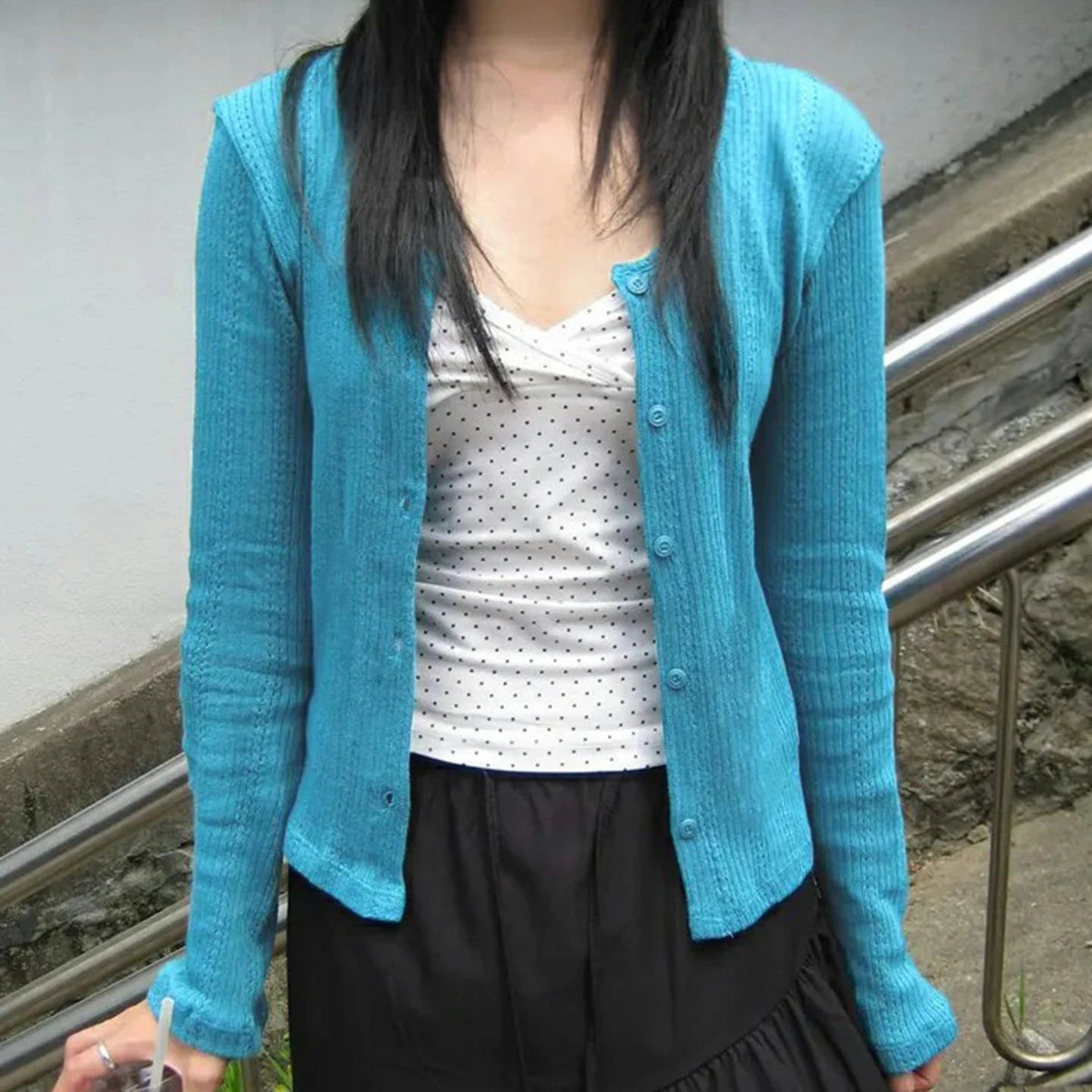 Women's Elegant Autumn Wool Sweater Slim Fit Cardigan with Tie Collar and Button Down Versatile Casual Top - Zeprah