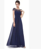 Women's Evening Party Long Elegant Lace Dress Bridesmaid Wedding Mother of Bride Casual Dresses - Zeprah