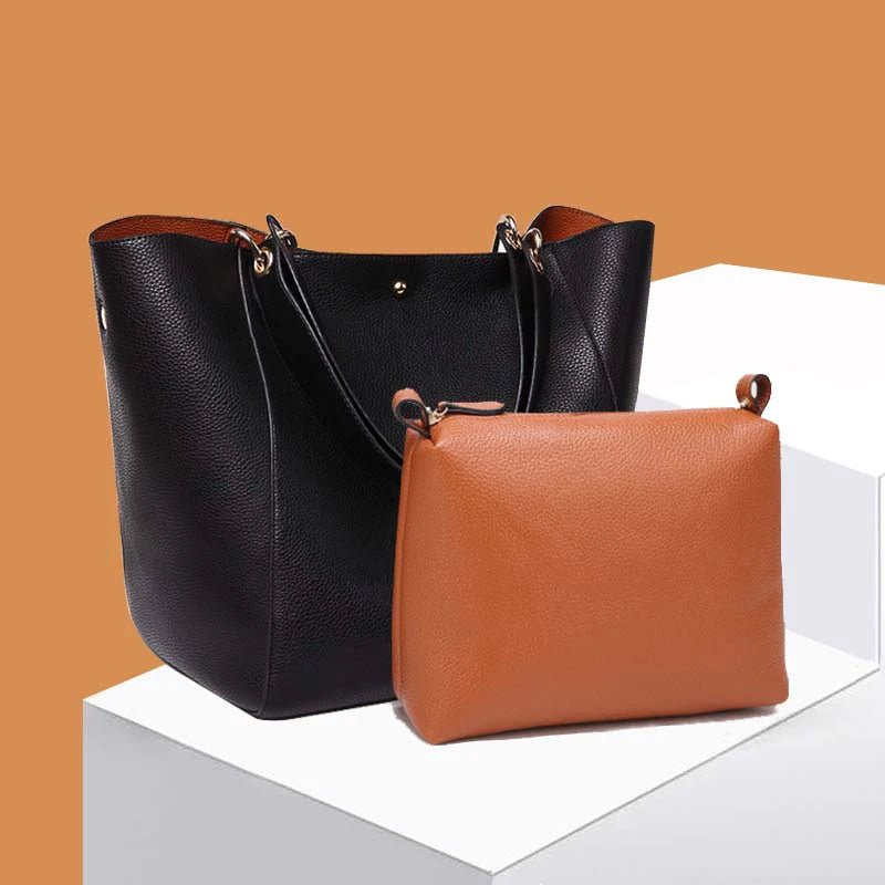 Women's Hand Bags Leather Fashionable Handbags for Women Ladies Set Single Shoulder Messenger Bag Mother's Day Gift - Zeprah