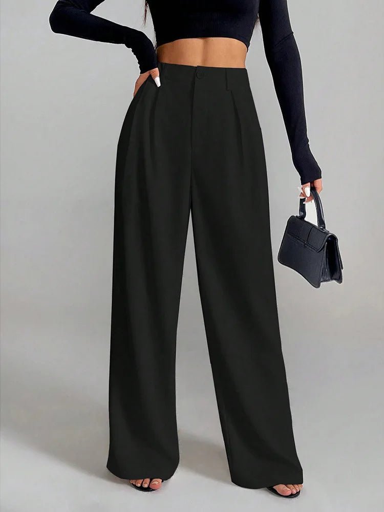 Women's High Waist Wide Leg All - Match Casual Loose Pants - Zeprah