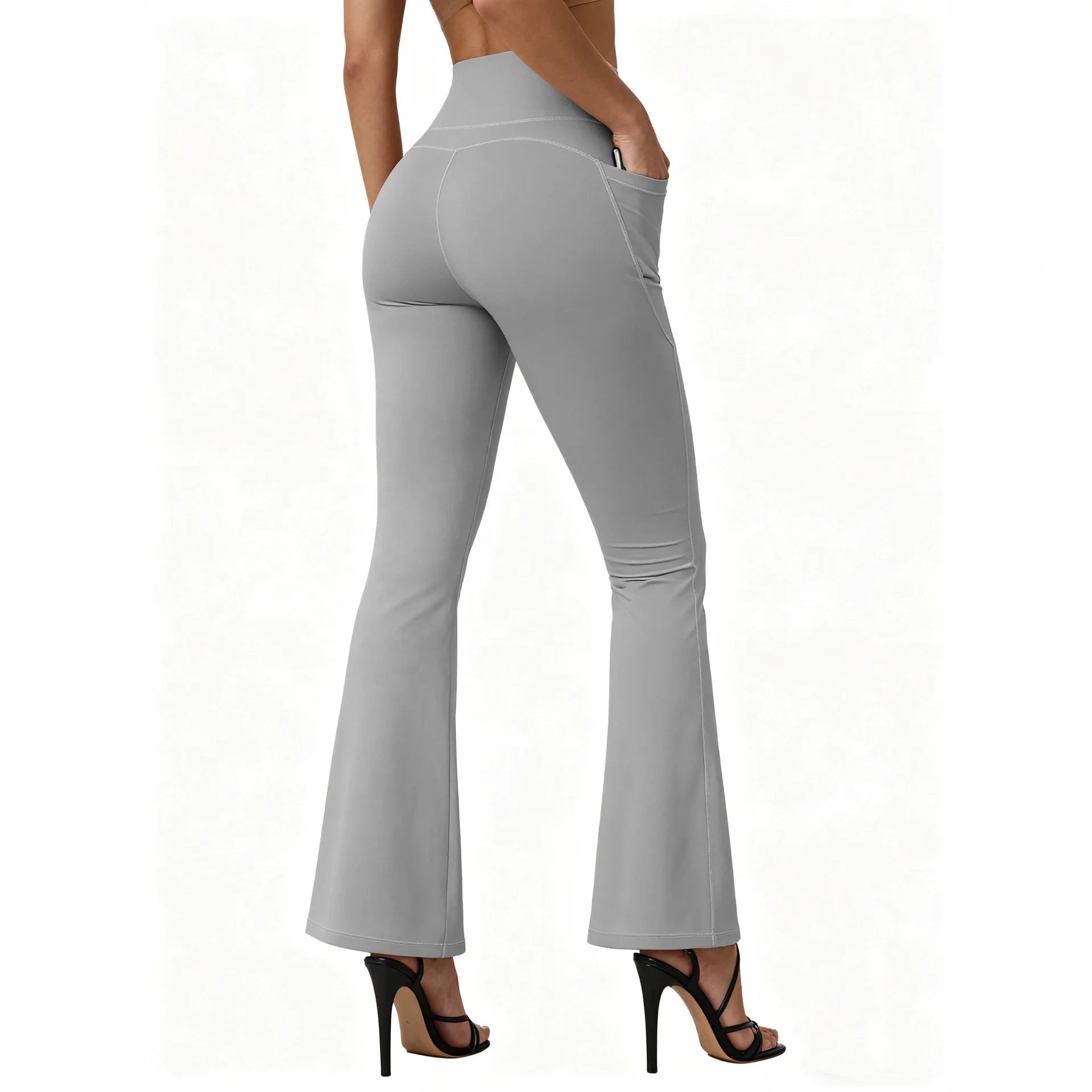 Women's High Waisted Flared Yoga Pants with Pockets Best Selling Workout Running Leggings - Zeprah