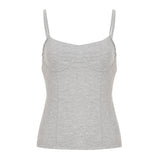 Women's Knitted Short Crop Top - Sexy Breathable Athletic Camisole Shirt Fitness Sport Vest - Zeprah
