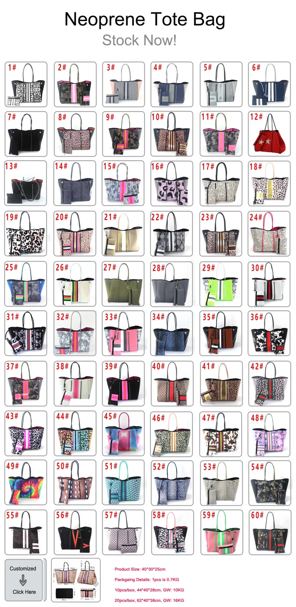 Women's Neoprene Waterproof Tote Bag Camouflage Shoulder Handbag Dual Handles Ladies' Fashion Beach Bag Flowers - Zeprah