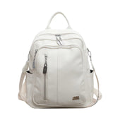 Women's New Soft Large Capacity Waterproof Backpack Zipper High Appearance Travel Commuting Korean School Bag - Zeprah