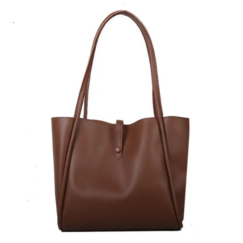 Women's Shoulder Bags Zip Child and Mother Shoulder Bag Pure Color Shoulder Purse Tote Shopping Bag - Zeprah