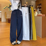 Women's Summer Design Wide - leg Pants Casual Sports Pants American - style Quick - drying Pants - Zeprah