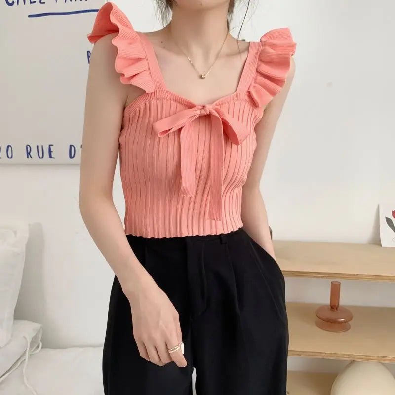 Women's Summer Sleeveless Candy Crop Top Women's Camisoles - Zeprah