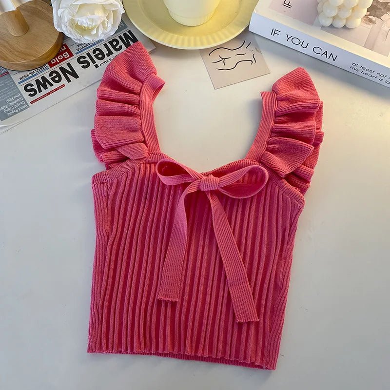 Women's Summer Sleeveless Candy Crop Top Women's Camisoles - Zeprah