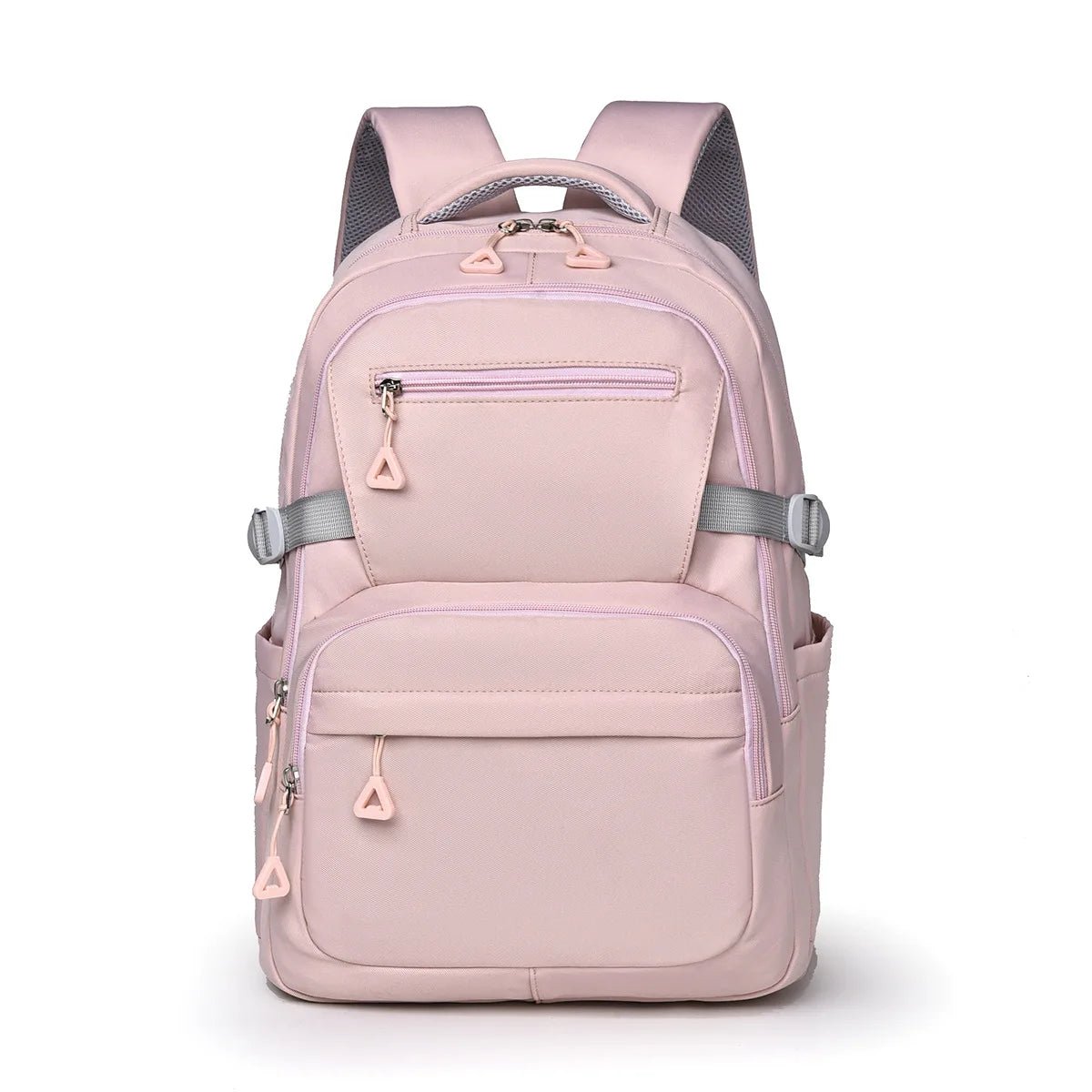 Women's Trendy Korean Style Junior High School Backpack Simple Casual School Bag for Students Large Capacity for Campus - Zeprah