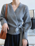Women's Winter French Retro Anti - Pilling Slimming Design Knitted Cardigan - Zeprah