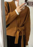 Women's Winter French Retro Anti - Pilling Slimming Design Knitted Cardigan - Zeprah