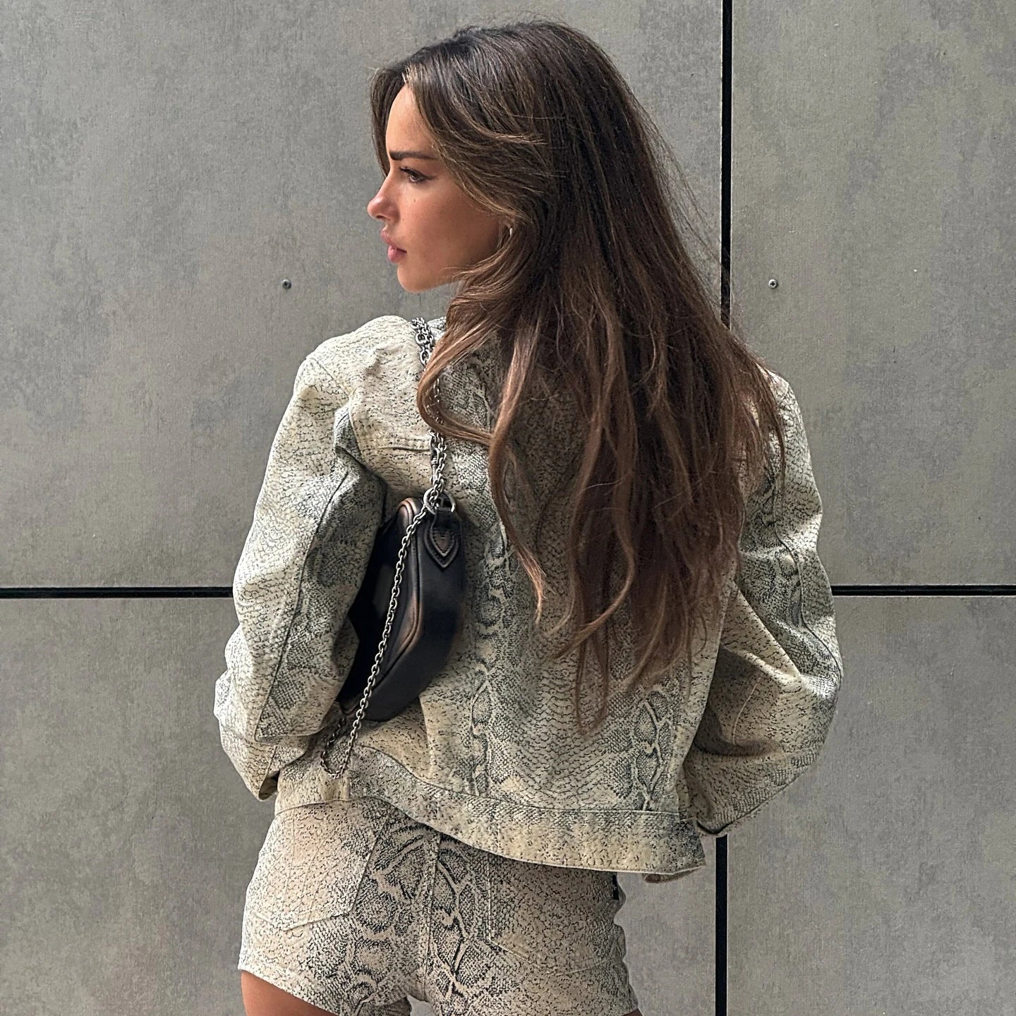 Women's Y2K Printed Solid Casual Blouson Jacket Lapel Collar Button Front Loose Fit Long Sleeve Autumn Breathable Eco - Friendly - Zeprah