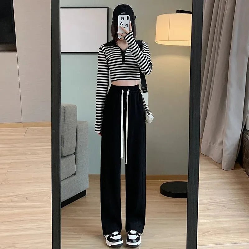 Workout Long Pants Classic Simple Slacks Sporty Trousers - Zeprah