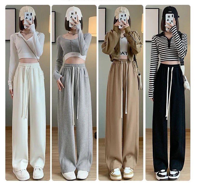 Workout Long Pants Classic Simple Slacks Sporty Trousers - Zeprah