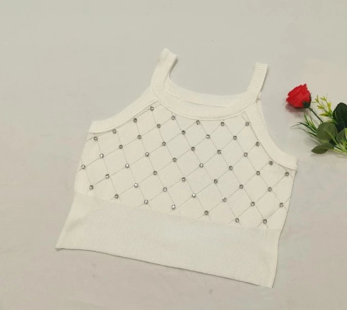 Workout Sleeveless Knitted Tank Top for Women Camisole Basic tank Top - Zeprah