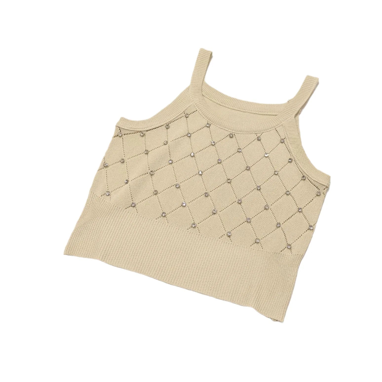 Workout Sleeveless Knitted Tank Top for Women Camisole Basic tank Top - Zeprah