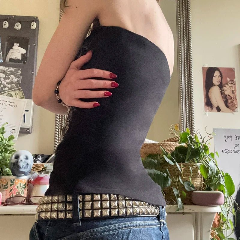 Y2K Autumn Gothic Style Animal Print Knitted Digital Top | Off - Shoulder Long Sleeve Slim Fit T-Shirt for Women - Zeprah